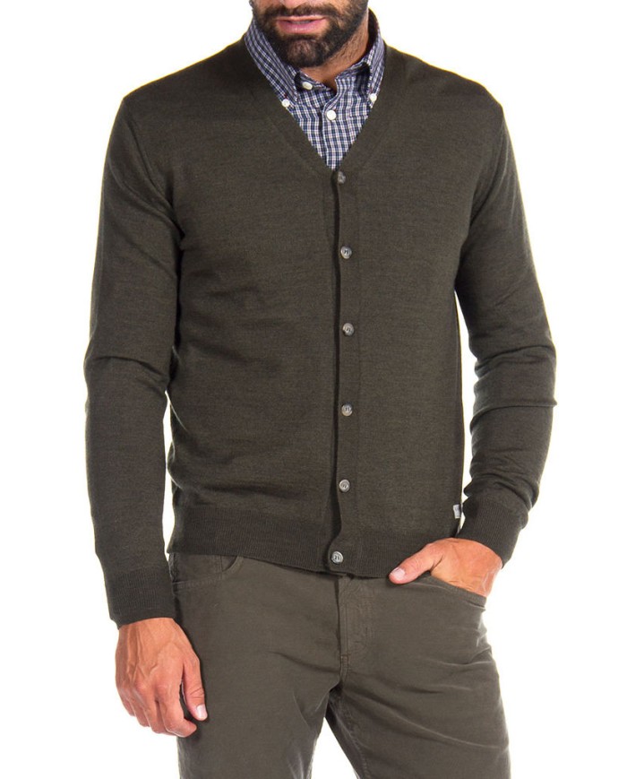 CARDIGAN IN MISTO LANA