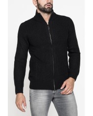 CARDIGAN IN MAGLIA LAVORATO CON FILATO GROSSO
