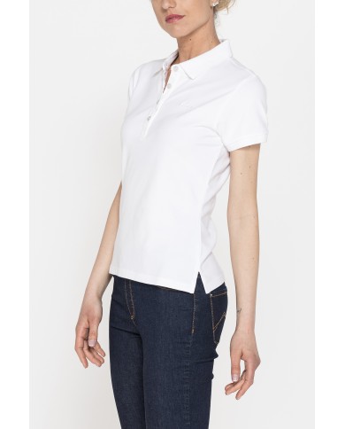 POLO MANICA CORTA IN PIQUET STRETCH DI COTONE