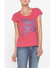 T-SHIRT GIROCOLLO  IN JERSEY STRETCH DI COTONE