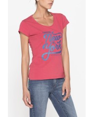 T-SHIRT GIROCOLLO  IN JERSEY STRETCH DI COTONE