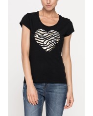 T-SHIRT GIROCOLLO  IN JERSEY STRETCH DI COTONE