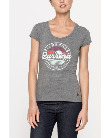 T-SHIRT GIROCOLLO  IN JERSEY STRETCH DI COTONE