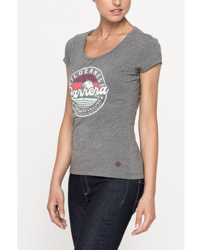 T-SHIRT GIROCOLLO  IN JERSEY STRETCH DI COTONE