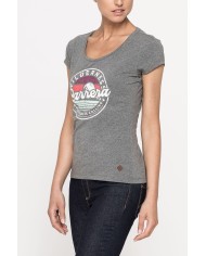 T-SHIRT GIROCOLLO  IN JERSEY STRETCH DI COTONE