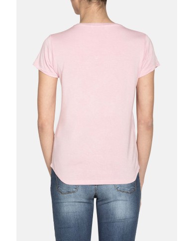 T-SHIRT GIROCOLLO IN JERSEY VISCOSA. Vestibilità slim.