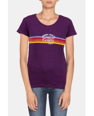 T SHIRT GIROCOLLO CON STAMPA IN JERSEY SLUB. Vestibilità slim.