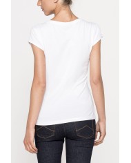 T-SHIRT GIROCOLLO  IN JERSEY MISTO COTONE