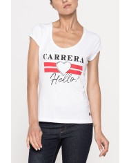 T-SHIRT GIROCOLLO  IN JERSEY MISTO COTONE