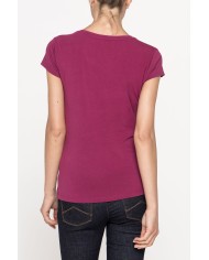 T-SHIRT GIROCOLLO IN JERSEY STRETCH DI COTONE