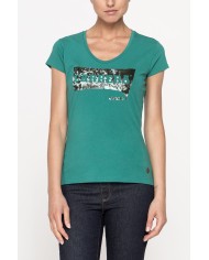 T-SHIRT GIROCOLLO IN JERSEY STRETCH DI COTONE