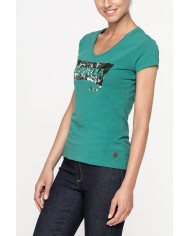 T-SHIRT GIROCOLLO IN JERSEY STRETCH DI COTONE