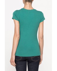 T-SHIRT GIROCOLLO IN JERSEY STRETCH DI COTONE