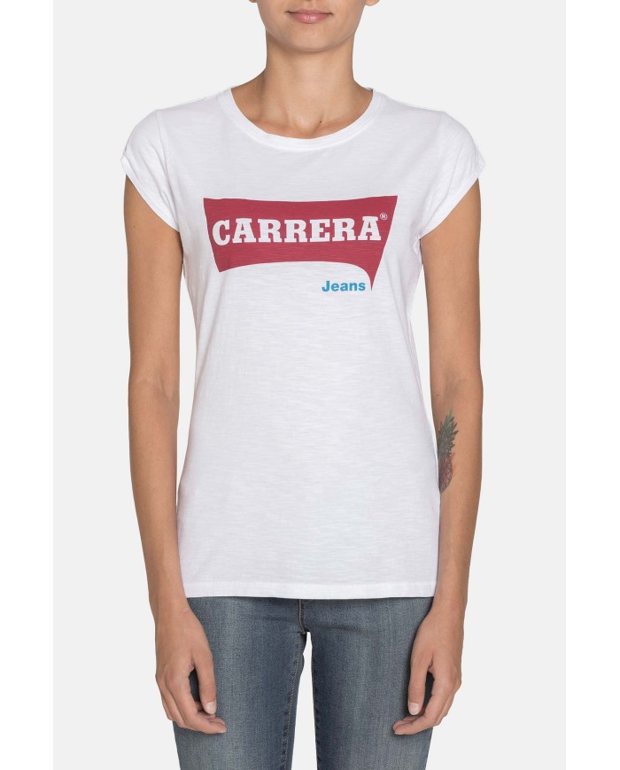 T-SHIRT GIROCOLLO STAMPATA