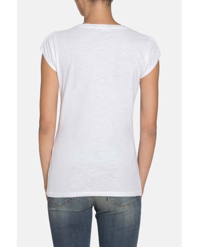 T-SHIRT GIROCOLLO STAMPATA