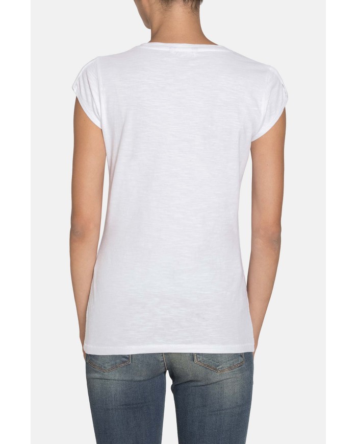 T-SHIRT GIROCOLLO STAMPATA