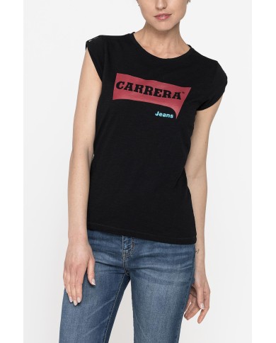 T-SHIRT GIROCOLLO STAMPATA