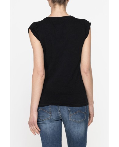 T-SHIRT GIROCOLLO STAMPATA