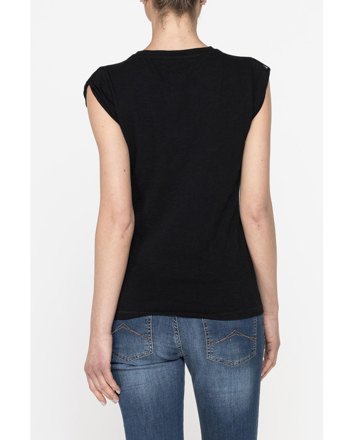 T-SHIRT GIROCOLLO STAMPATA