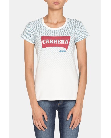 T-SHIRT GIROCOLLO IN JERSEY DI COTONE STRETCH