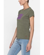 T-SHIRT GIROCOLLO CON STAMPA CARRERA IN TESSUTO JERSEY DI COTONE