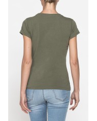 T-SHIRT GIROCOLLO CON STAMPA CARRERA IN TESSUTO JERSEY DI COTONE