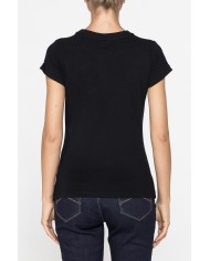 T-SHIRT GIROCOLLO CON STAMPA CARRERA IN TESSUTO JERSEY DI COTONE