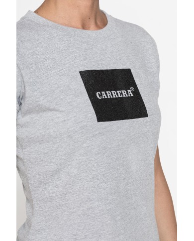 T-SHIRT GIROCOLLO CON STAMPA CARRERA IN TESSUTO JERSEY DI COTONE