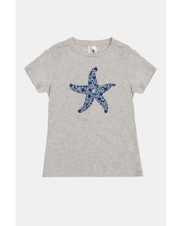 T-SHIRT GIROCOLLO JESRSEY RICICLATO.