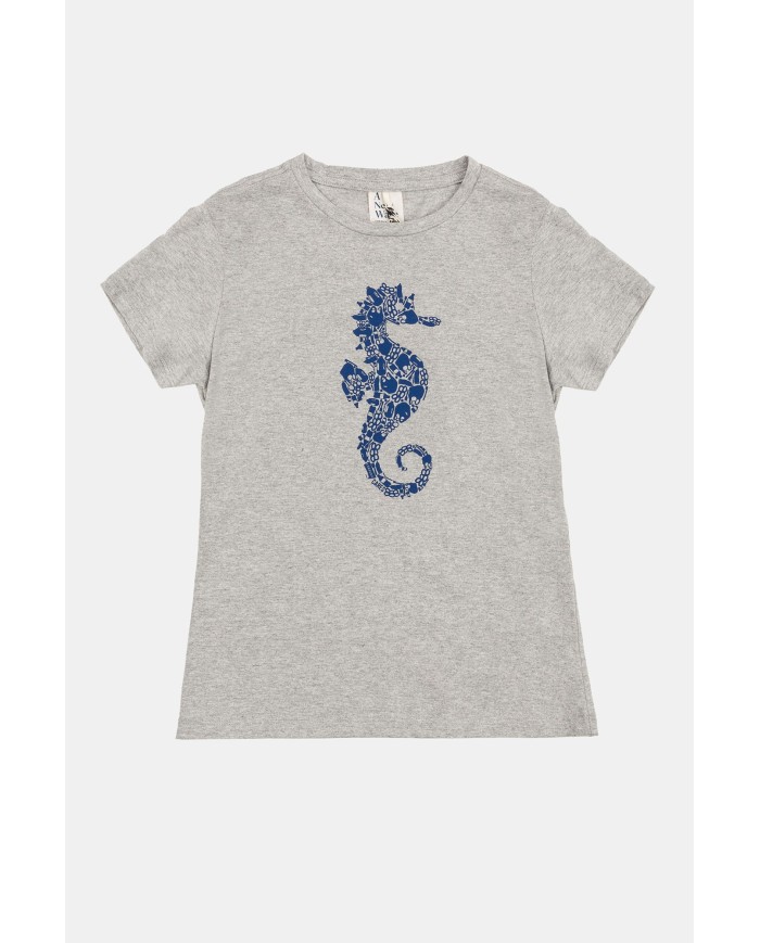 T-SHIRT GIROCOLLO JESRSEY RICICLATO.