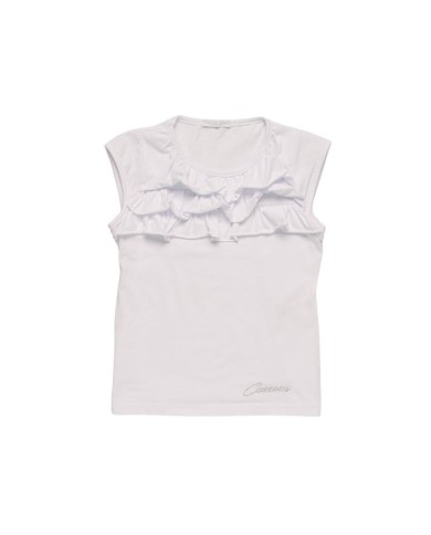 T-SHIRT GIROCOLLO CON BALZE