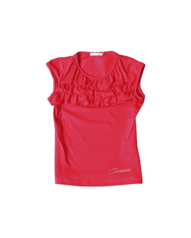 T-SHIRT GIROCOLLO CON BALZE