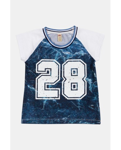 T-SHIRT GIROCOLLO CON STAMPA