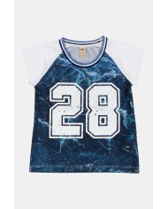 T-SHIRT GIROCOLLO CON STAMPA