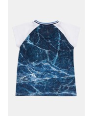 T-SHIRT GIROCOLLO CON STAMPA