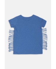 T-SHIRT GIROCOLLO IN JERSEY MISTO COTONE. Vestibilità regolare.