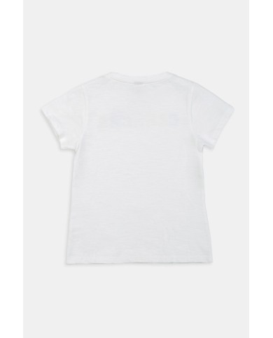 T-SHIRT GIROCOLLO CON SCRITTA CARRERA IN JERSEY SLUB DI COTONE