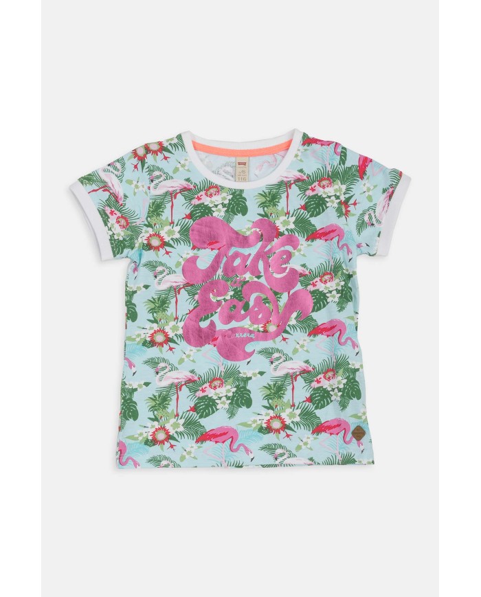 T-SHIRT GIROCOLLO. Vestibilità regolare.