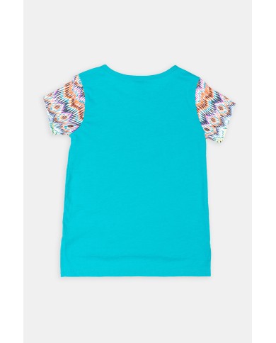 T-SHIRT GIROCOLLO IN JERSEY MISTO COTONE