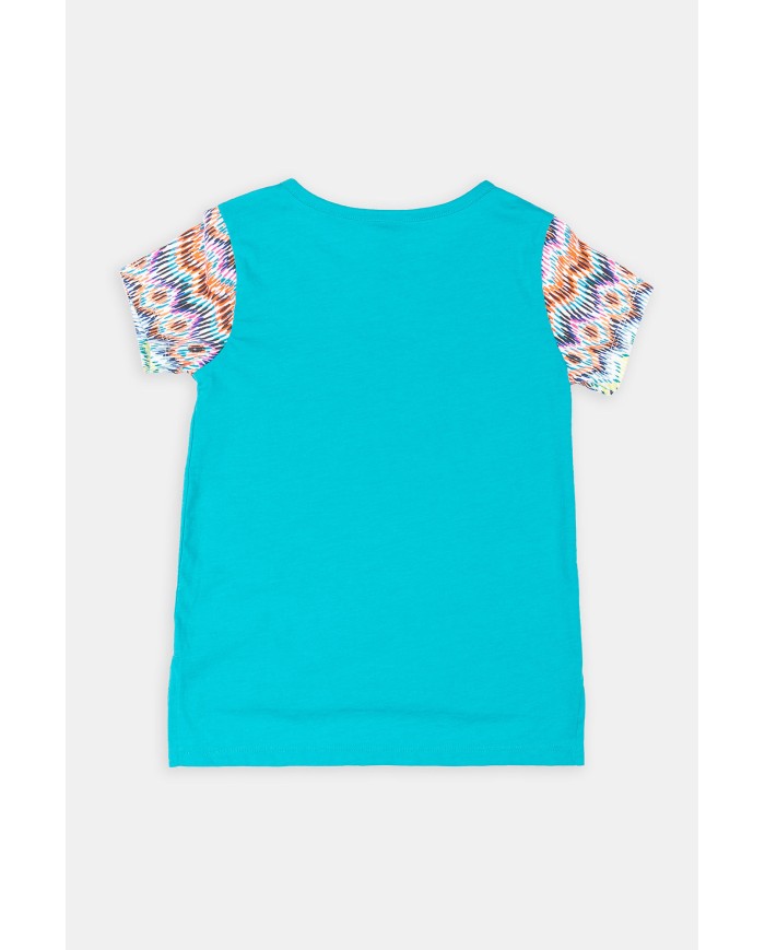 T-SHIRT GIROCOLLO IN JERSEY MISTO COTONE