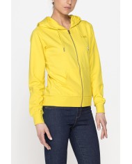 FELPA CAPPUCCIO CON ZIP IN TESSUTO FRENCH TERRY DI COTONE.