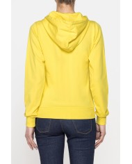 FELPA CAPPUCCIO CON ZIP IN TESSUTO FRENCH TERRY DI COTONE.