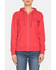 FELPA CAPPUCCIO CON ZIP IN TESSUTO FRENCH TERRY DI COTONE.