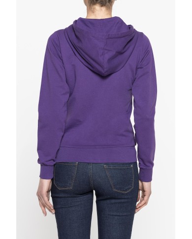 FELPA CAPPUCCIO CON ZIP IN TESSUTO FRENCH TERRY DI COTONE.