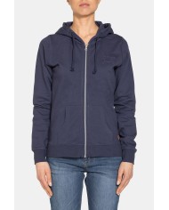 FELPA CAPPUCCIO CON ZIP IN TESSUTO FRENCH TERRY DI COTONE.