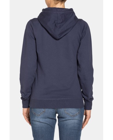 FELPA CAPPUCCIO CON ZIP IN TESSUTO FRENCH TERRY DI COTONE.