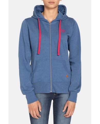 FELPA CAPPUCCIO COTONE POLIESTERE. Vestibilità regolare.