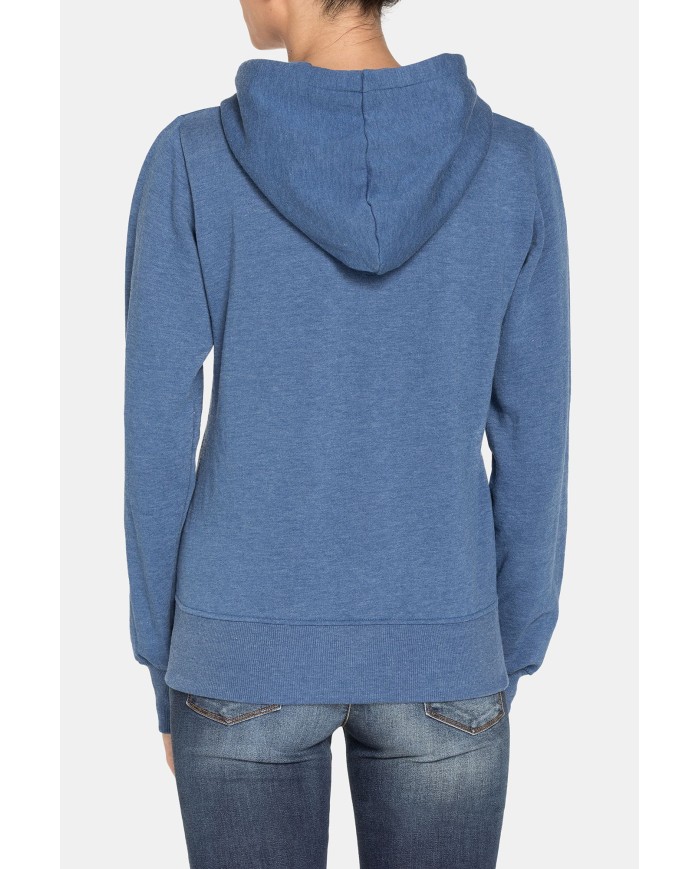 FELPA CAPPUCCIO COTONE POLIESTERE. Vestibilità regolare.