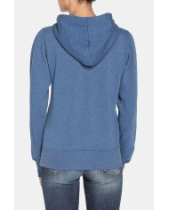 FELPA CAPPUCCIO COTONE POLIESTERE. Vestibilità regolare.