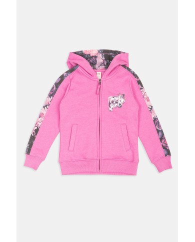 FELPA CON CAPPUCCIO MISTO COTONE. Vestibilità regolare.